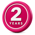 2-year heating element warranty