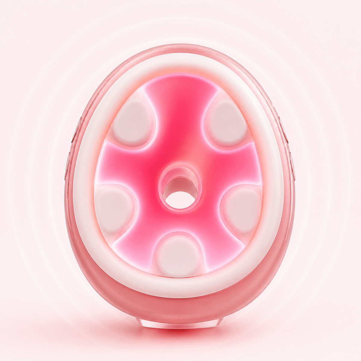 Momdrops flange showing 360-degree warmth across the entire contact surface
